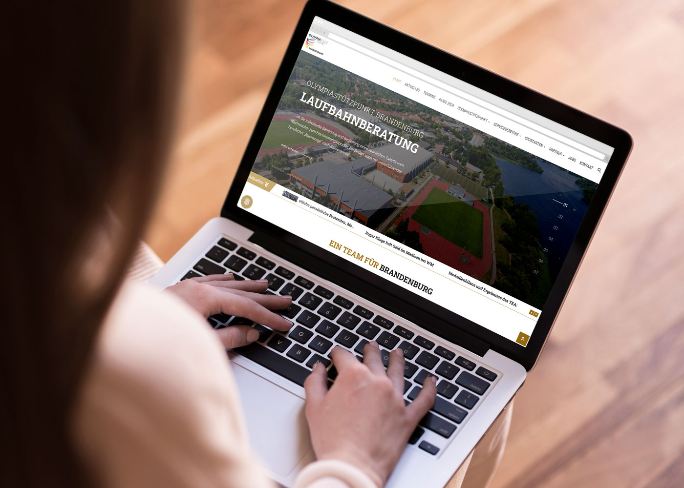 Olympiastützpunkt Brandenburg vorschau Internetseite